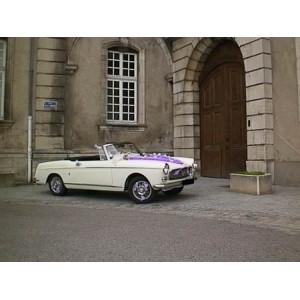 Peugeot cabriolet 404 blanc 1966