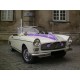 Peugeot cabriolet 404 blanc 1966