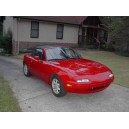 Mazda Cabriolet MX 5 rouge 1990