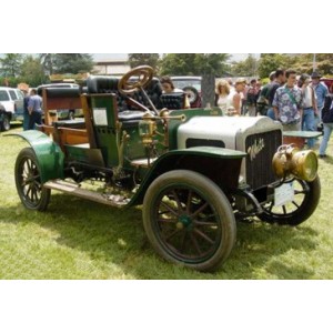 White Cabriolet Steam Runabout vert noir 1909