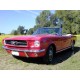 Ford Mustang Cabriolet rouge 1964