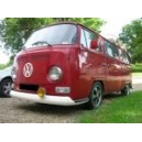 Mini bus Volkswagen Bay Window rouge 1971