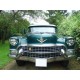 Cadillac Berline sedan De Ville vert 1955