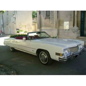 Cadillac Cabriolet de ville 1969 blanc